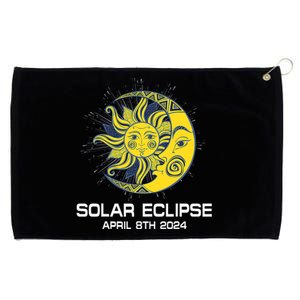 Apri 8th 2024 Total Solar Eclipse 2024 Grommeted Golf Towel