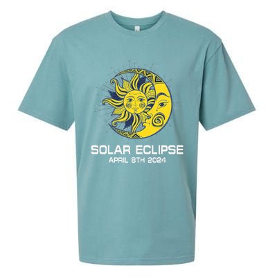 Apri 8th 2024 Total Solar Eclipse 2024 Sueded Cloud Jersey T-Shirt