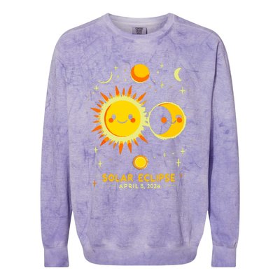 April 8 2024 Event Gift Colorblast Crewneck Sweatshirt