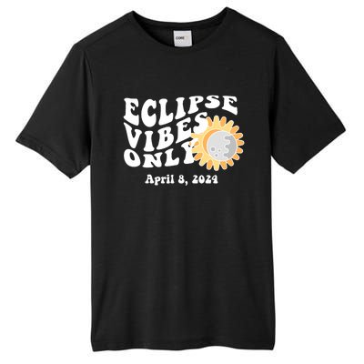 April 8 2024 Eclipse Vibes Only Cute Retro Solar Eclipse Tall Fusion ChromaSoft Performance T-Shirt