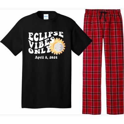 April 8 2024 Eclipse Vibes Only Cute Retro Solar Eclipse Pajama Set