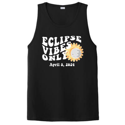 April 8 2024 Eclipse Vibes Only Cute Retro Solar Eclipse PosiCharge Competitor Tank