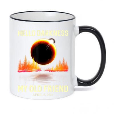 April 8 2024 Hello Darkness My Old Friend Eclipse 11oz Black Color Changing Mug