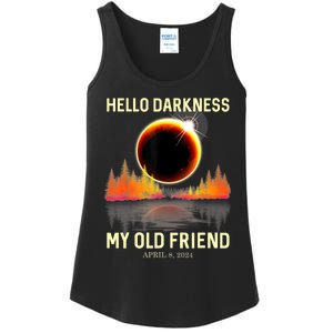 April 8 2024 Hello Darkness My Old Friend Eclipse Ladies Essential Tank