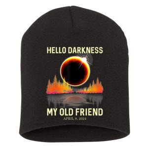 April 8 2024 Hello Darkness My Old Friend Eclipse Short Acrylic Beanie