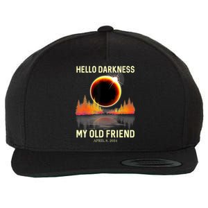 April 8 2024 Hello Darkness My Old Friend Eclipse Wool Snapback Cap