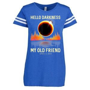 April 8 2024 Hello Darkness My Old Friend Eclipse Enza Ladies Jersey Football T-Shirt