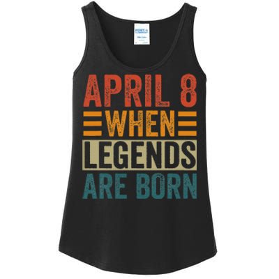 April 8 Birthday Solar Eclipse Ladies Essential Tank