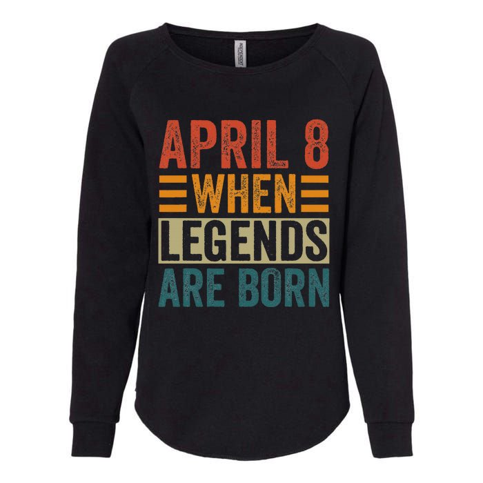 April 8 Birthday Solar Eclipse Womens California Wash Sweatshirt