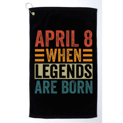 April 8 Birthday Solar Eclipse Platinum Collection Golf Towel