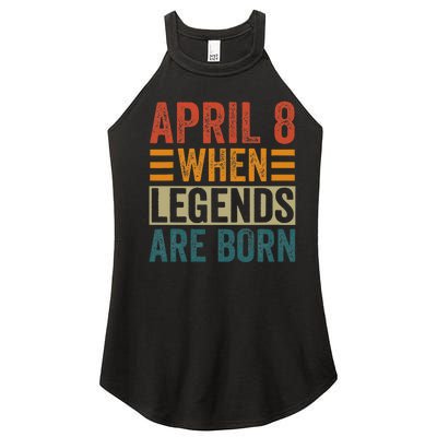 April 8 Birthday Solar Eclipse Women's Perfect Tri Rocker Tank