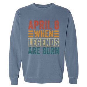 April 8 Birthday Solar Eclipse Garment-Dyed Sweatshirt