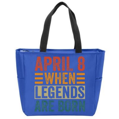 April 8 Birthday Solar Eclipse Zip Tote Bag