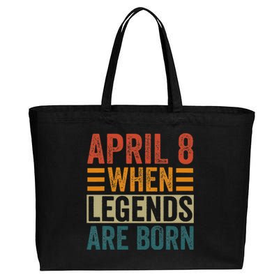 April 8 Birthday Solar Eclipse Cotton Canvas Jumbo Tote