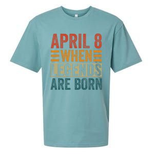 April 8 Birthday Solar Eclipse Sueded Cloud Jersey T-Shirt