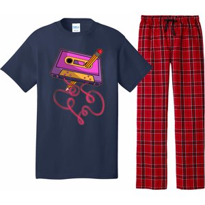 Awesome 80s Cassette Tape Pencil 1980s Music Style Pajama Set