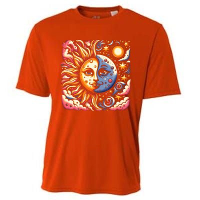 April 8 Total Solar Eclipse 2024 Cooling Performance Crew T-Shirt