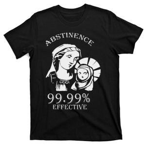 Abstinence 99.99 Effective Jesus Funny Christmas Virgin T-Shirt