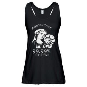 Abstinence 99.99 Effective Jesus Funny Christmas Virgin Ladies Essential Flowy Tank