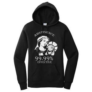 Abstinence 99.99 Effective Jesus Funny Christmas Virgin Women's Pullover Hoodie