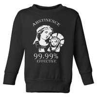 Abstinence 99.99 Effective Jesus Funny Christmas Virgin Toddler Sweatshirt