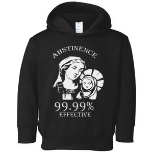 Abstinence 99.99 Effective Jesus Funny Christmas Virgin Toddler Hoodie