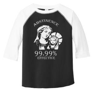 Abstinence 99.99 Effective Jesus Funny Christmas Virgin Toddler Fine Jersey T-Shirt