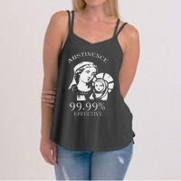 Abstinence 99.99 Effective Jesus Funny Christmas Virgin Women's Strappy Tank