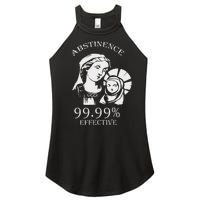 Abstinence 99.99 Effective Jesus Funny Christmas Virgin Women's Perfect Tri Rocker Tank