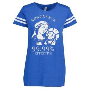 Abstinence 99.99 Effective Jesus Funny Christmas Virgin Enza Ladies Jersey Football T-Shirt