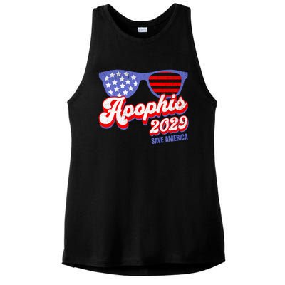 Asteroid 99942 Save America 4th Of July Apophis 2029 Gift Ladies PosiCharge Tri-Blend Wicking Tank