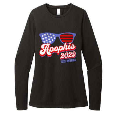 Asteroid 99942 Save America 4th Of July Apophis 2029 Gift Womens CVC Long Sleeve Shirt