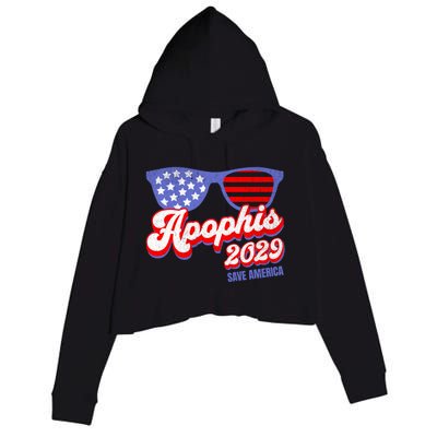 Asteroid 99942 Save America 4th Of July Apophis 2029 Gift Crop Fleece Hoodie