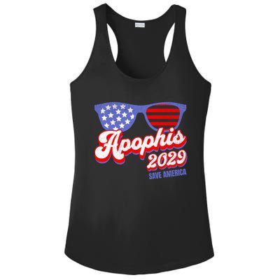 Asteroid 99942 Save America 4th Of July Apophis 2029 Gift Ladies PosiCharge Competitor Racerback Tank