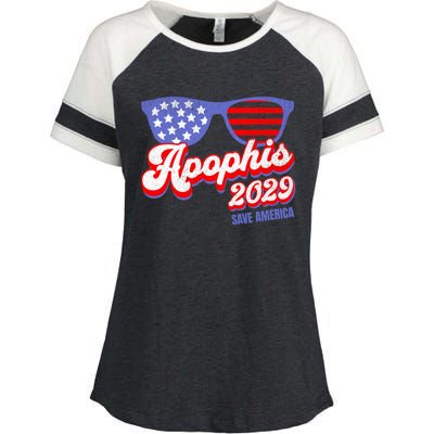 Asteroid 99942 Save America 4th Of July Apophis 2029 Gift Enza Ladies Jersey Colorblock Tee