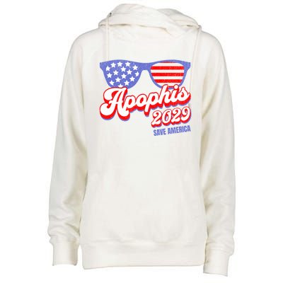 Asteroid 99942 Save America 4th Of July Apophis 2029 Gift Womens Funnel Neck Pullover Hood