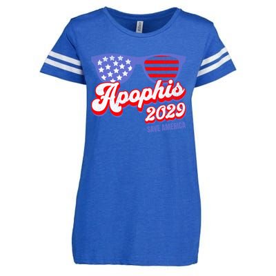 Asteroid 99942 Save America 4th Of July Apophis 2029 Gift Enza Ladies Jersey Football T-Shirt