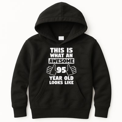 Awesome 95 Year Old Birthday 95th Birthday Kids Hoodie