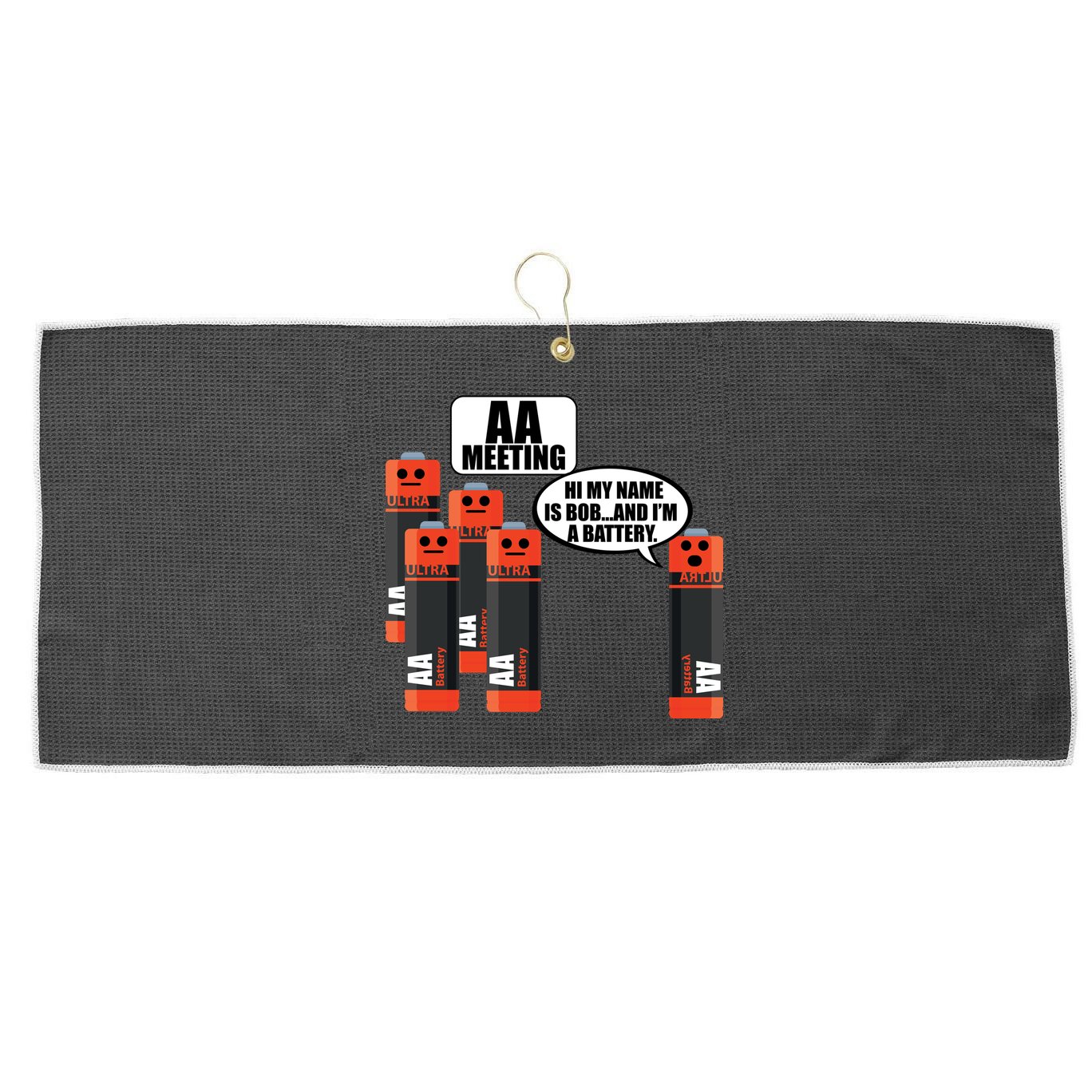 AA Meeting Large Microfiber Waffle Golf Towel