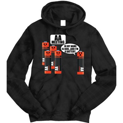 AA Meeting Tie Dye Hoodie