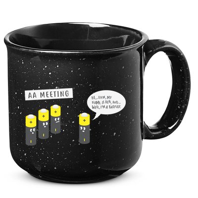AA Meeting Funny Alcohol Drinking 15oz Campfire Ceramic Mug
