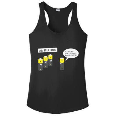 AA Meeting Funny Alcohol Drinking Ladies PosiCharge Competitor Racerback Tank