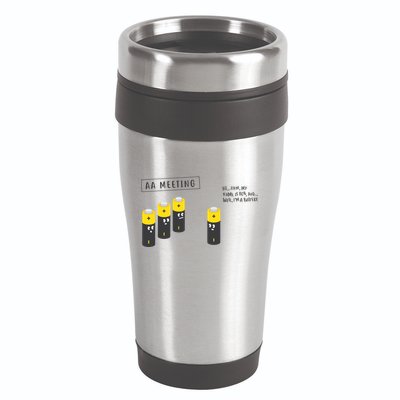 AA Meeting Funny Alcohol Drinking 16oz Travel Tumbler