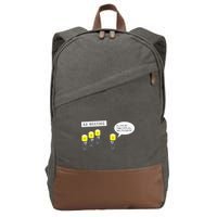 AA Meeting Funny Alcohol Drinking Cotton Canvas Backpack