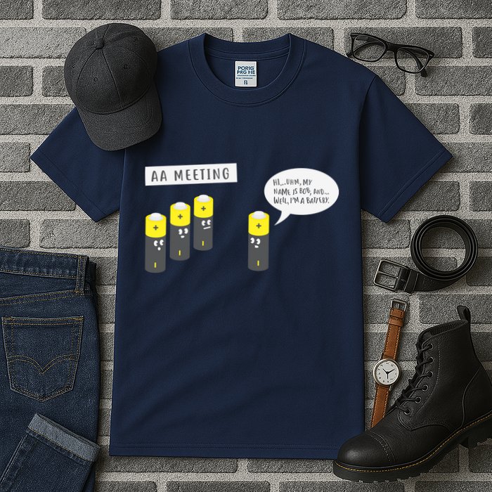 AA Meeting Funny Alcohol Drinking Tall T-Shirt