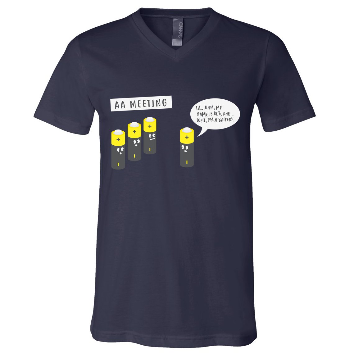 AA Meeting Funny Alcohol Drinking V-Neck T-Shirt