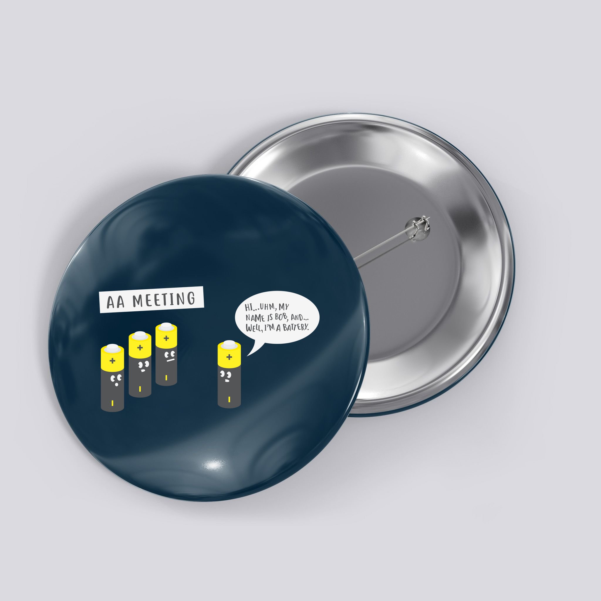 AA Meeting Funny Alcohol Drinking Button