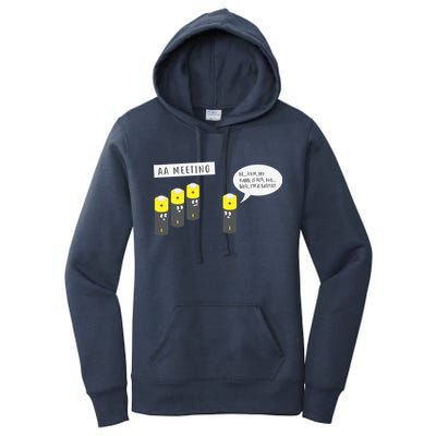 AA Meeting Funny Alcohol Drinking Women's Pullover Hoodie