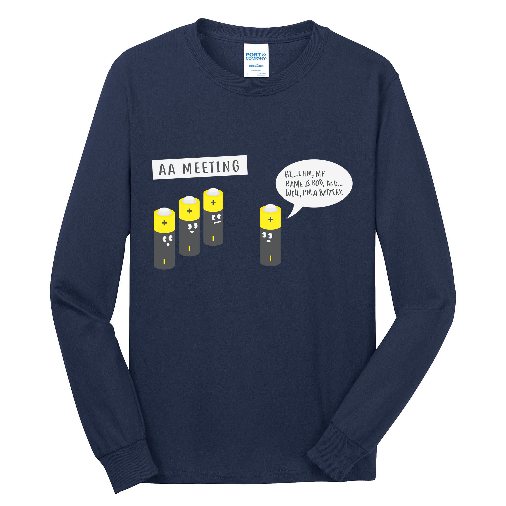 AA Meeting Funny Alcohol Drinking Tall Long Sleeve T-Shirt