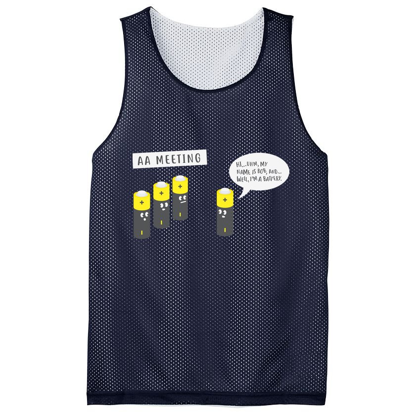 AA Meeting Funny Alcohol Drinking Mesh Reversible Basketball Jersey Tank